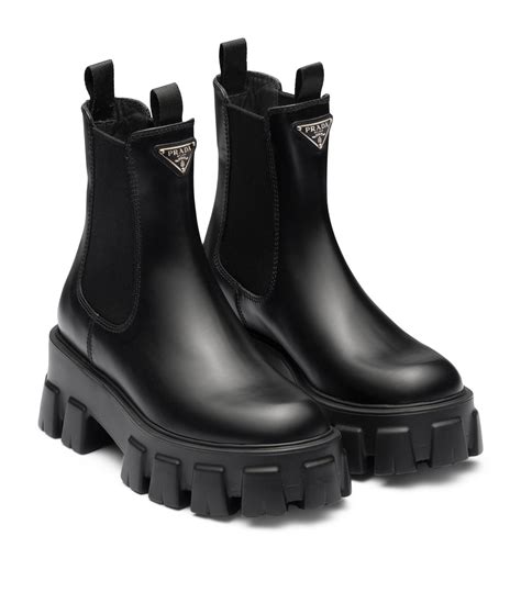 prada boots heels|prada 55 leather ankle boots.